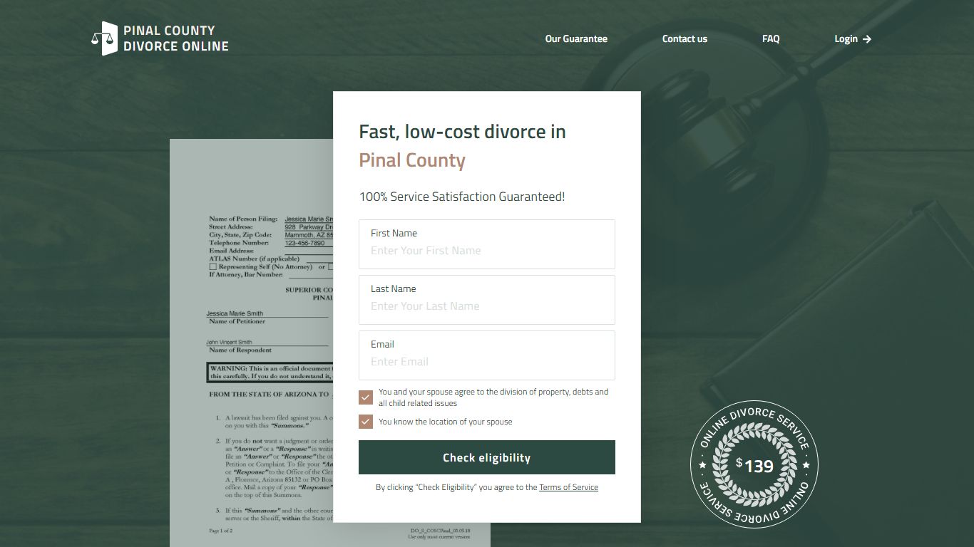 Pinal County Divorce Online — File for Divorce in Arizona Without a ...